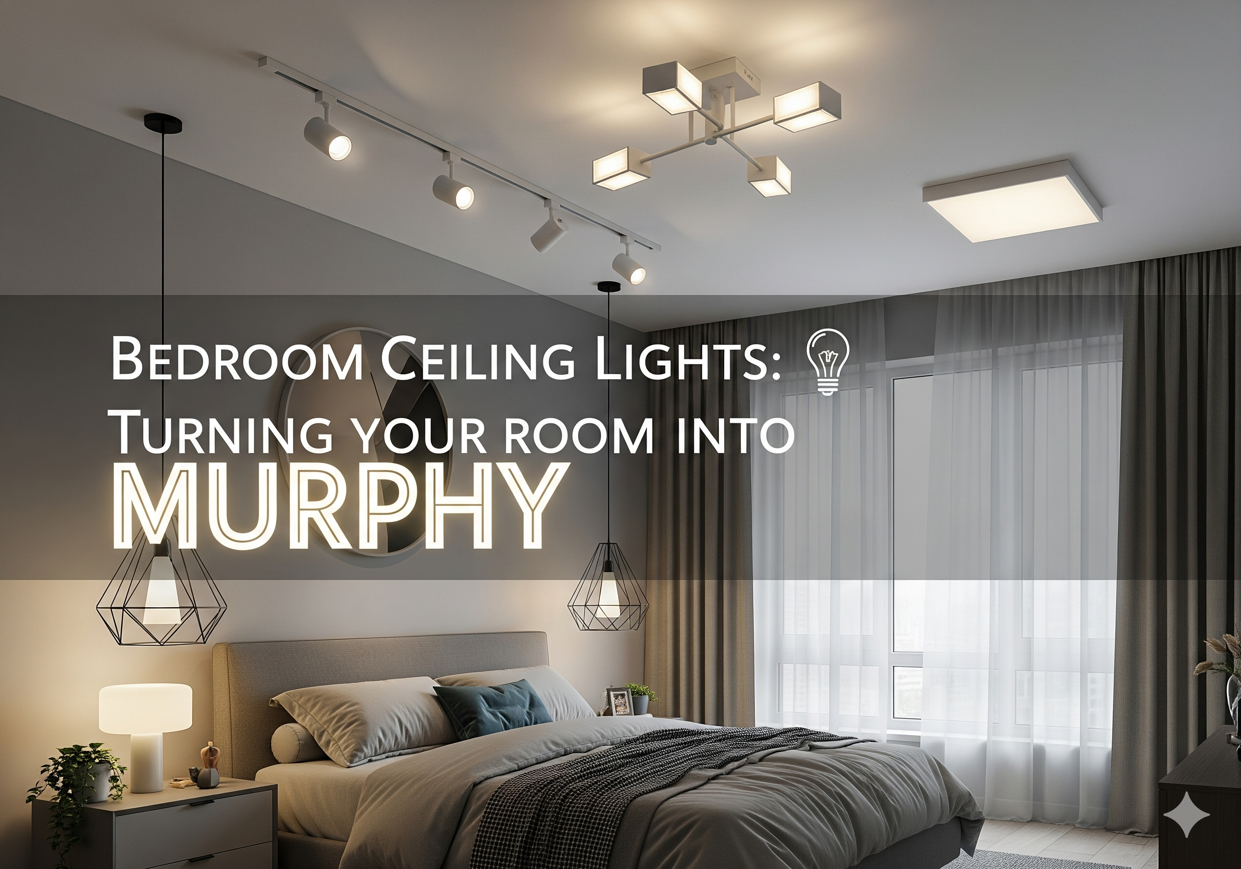 Bedroom Ceiling Lights Turning your room into Murphy